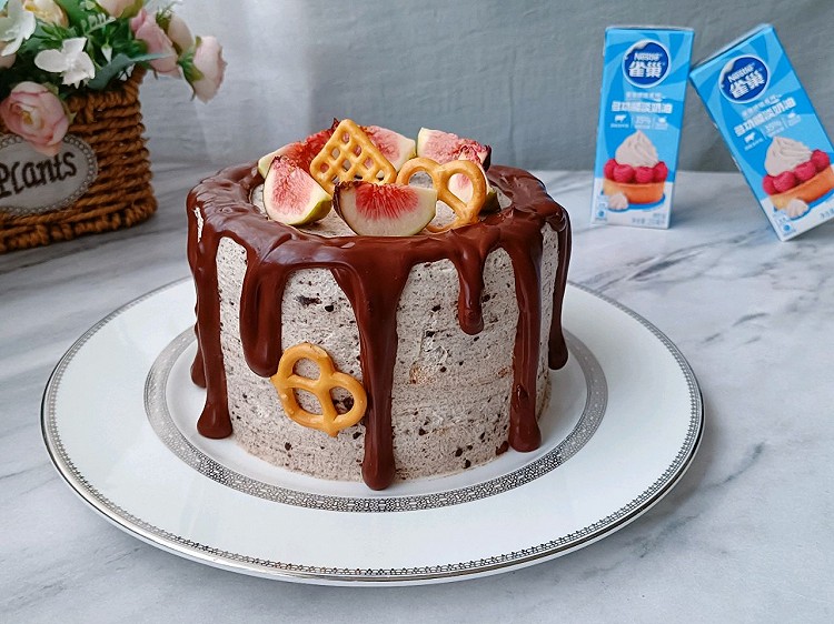 #奶香此刻，焙有钱花奥利奥淡奶油蛋糕的做法