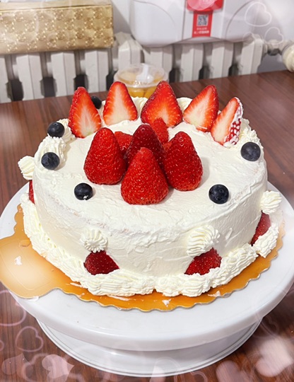 家庭版八寸生日蛋糕的做法