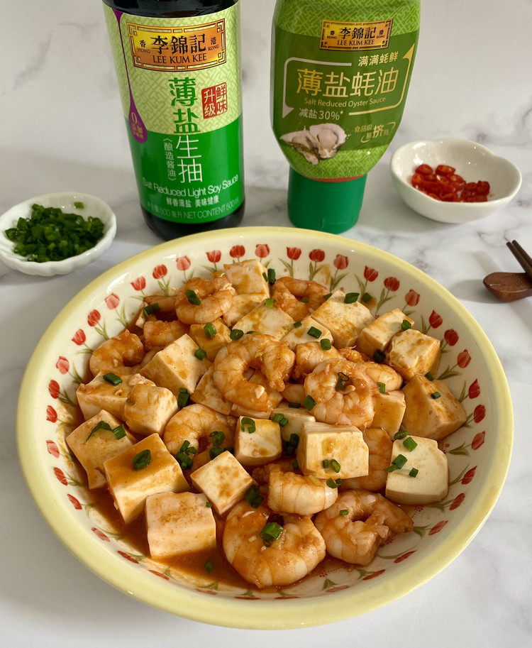 虾仁烧豆腐的做法