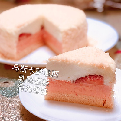 颜值➕美味超完美的糕点：草莓双层芝士蛋糕