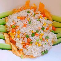 菠萝蛋炒饭的做法图解10