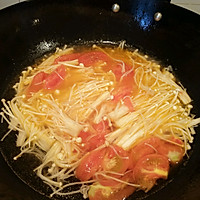 #刘畊宏女孩减脂饮食#番茄烩金针菇的做法图解3