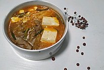 泡菜肥牛豆腐锅的做法