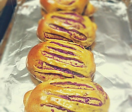 琦琦&无油红糖紫薯小面包的做法
