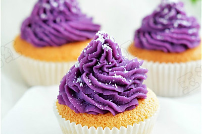 椰香紫薯小蛋糕