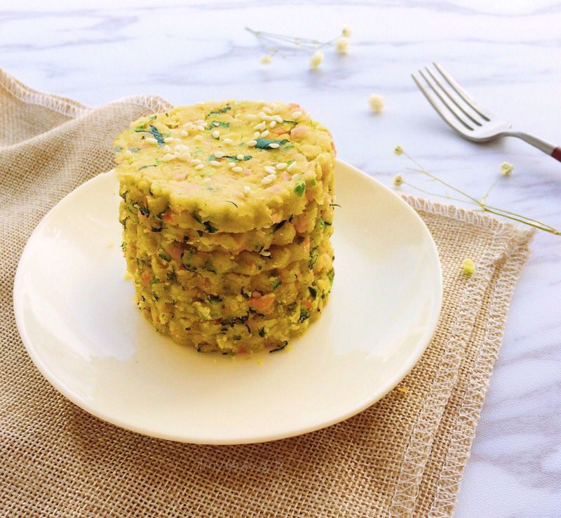 Corn flour mixed cake
