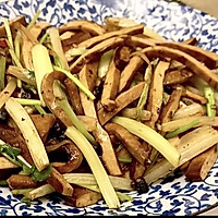 豆豉素炒香干的做法图解5