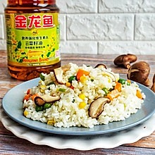 香菇炒饭#金龙鱼营养强化维生素A新派菜油#