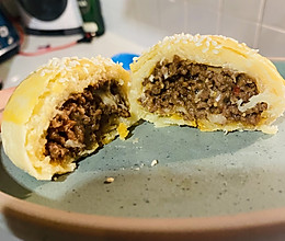 芝士爆浆牛肉派（蛋黄酥做法）的做法