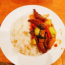 马来西亚娘惹风・豆豉酱烩白菜芦笋牛肉