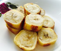鸡蛋香蕉土司卷～简单易做宝宝辅食的做法