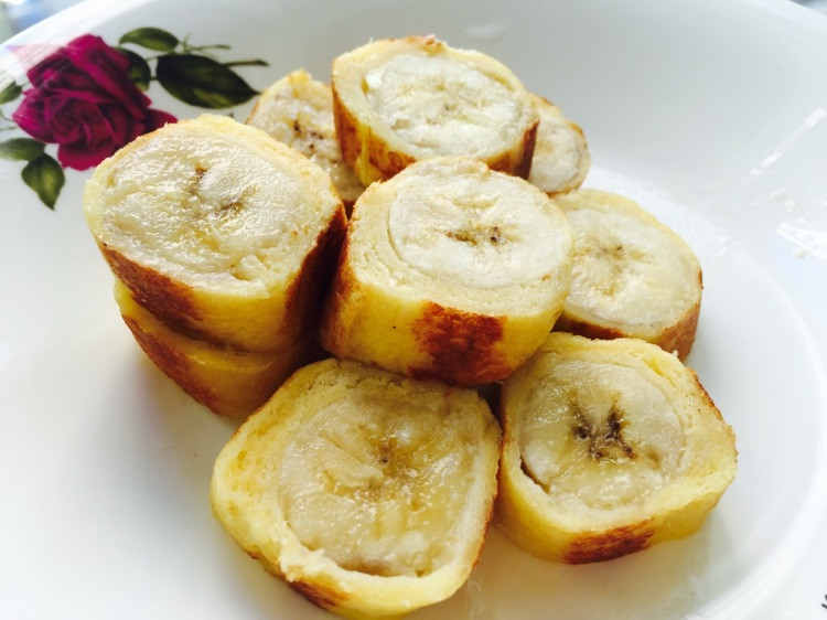 鸡蛋香蕉土司卷～简单易做宝宝辅食的做法