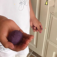椰蓉紫薯球的做法图解2