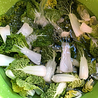 素炒黄心白菜的做法图解3