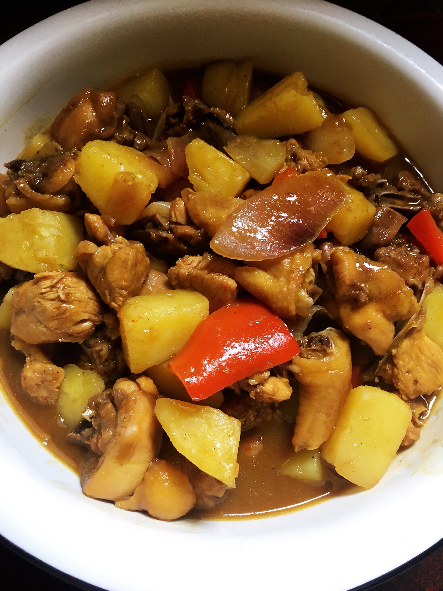 Chicken curry with potato
