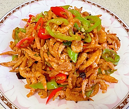 简简单单下饭菜～辣椒炒虾米的做法