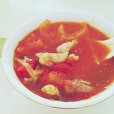 番茄猪肉开胃汤
