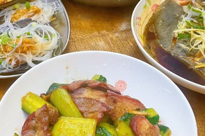 #打工人的健康餐#10分钟快手菜‼️叉烧炒青瓜