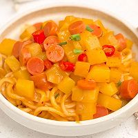 土豆香肠焖面的做法图解9