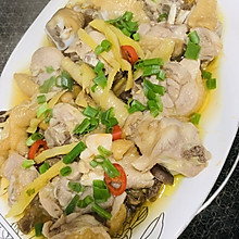鹿茸菇蒸鸡肉