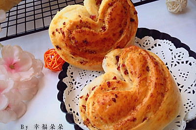 蔓越莓椰蓉爱心面包