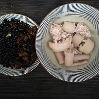 黑豆木耳猪尾汤，潮汕家传的药膳汤，滋阴益胃，补中益气的做法图解3