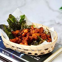 #橄榄中国味 感恩添美味#罗勒炸鸡的做法图解10