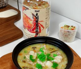 #秋日品蟹 邂逅好味道#营养早餐｜农家鸡菌菇粥的做法