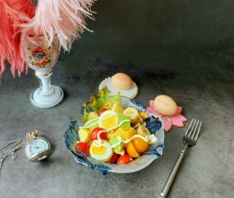 五彩缤纷鸡蛋果蔬沙拉的做法