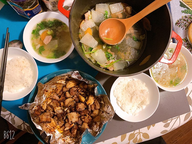 羊肉冬瓜汤+烤羊排的做法