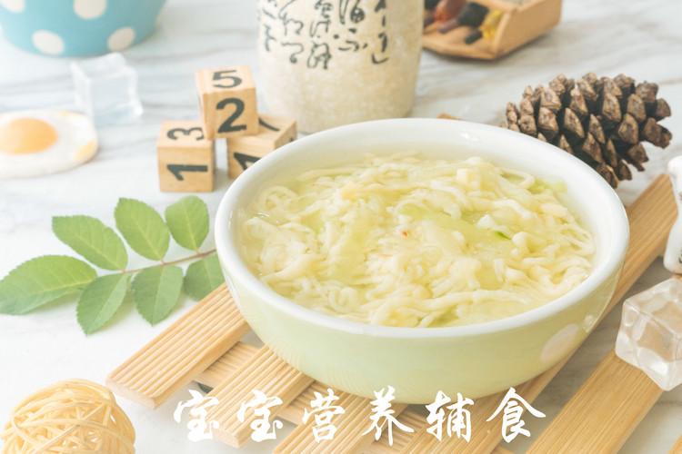 宝宝辅食-黄瓜鸡蛋面线的做法