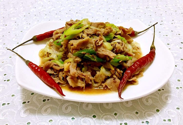 葱爆孜然羊肉的做法图解10