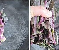 迷人味道的鲜嫩红菜苔的做法图解2