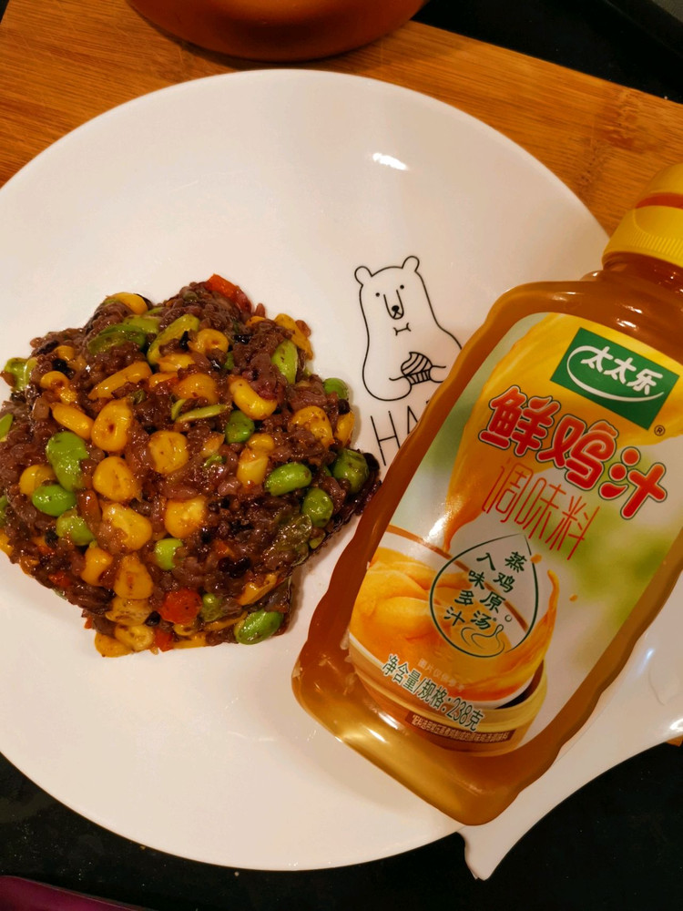 鸡汁杂粮炒饭的做法