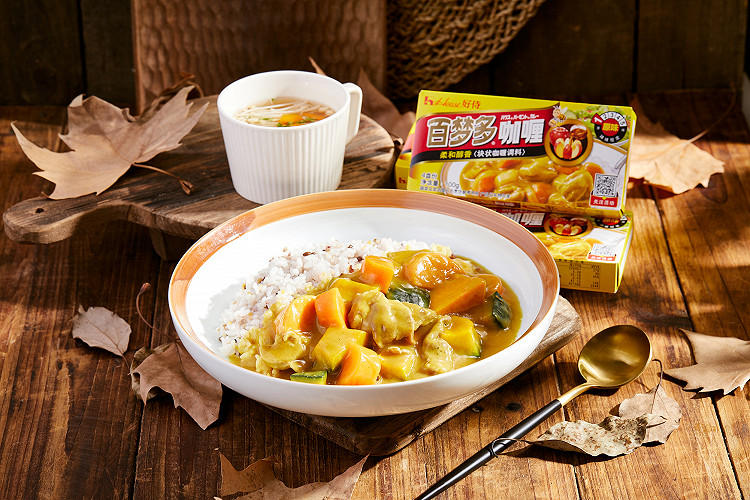 秋日红薯南瓜咖喱饭的做法