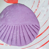 #憋在家里吃什么#紫薯贝壳馒头的做法图解7