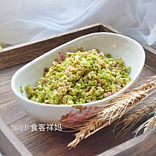 下饭菜：空心菜酸豆角肉末