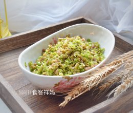 下饭菜：空心菜酸豆角肉末的做法