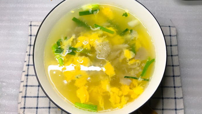 平菇鸡蛋汤