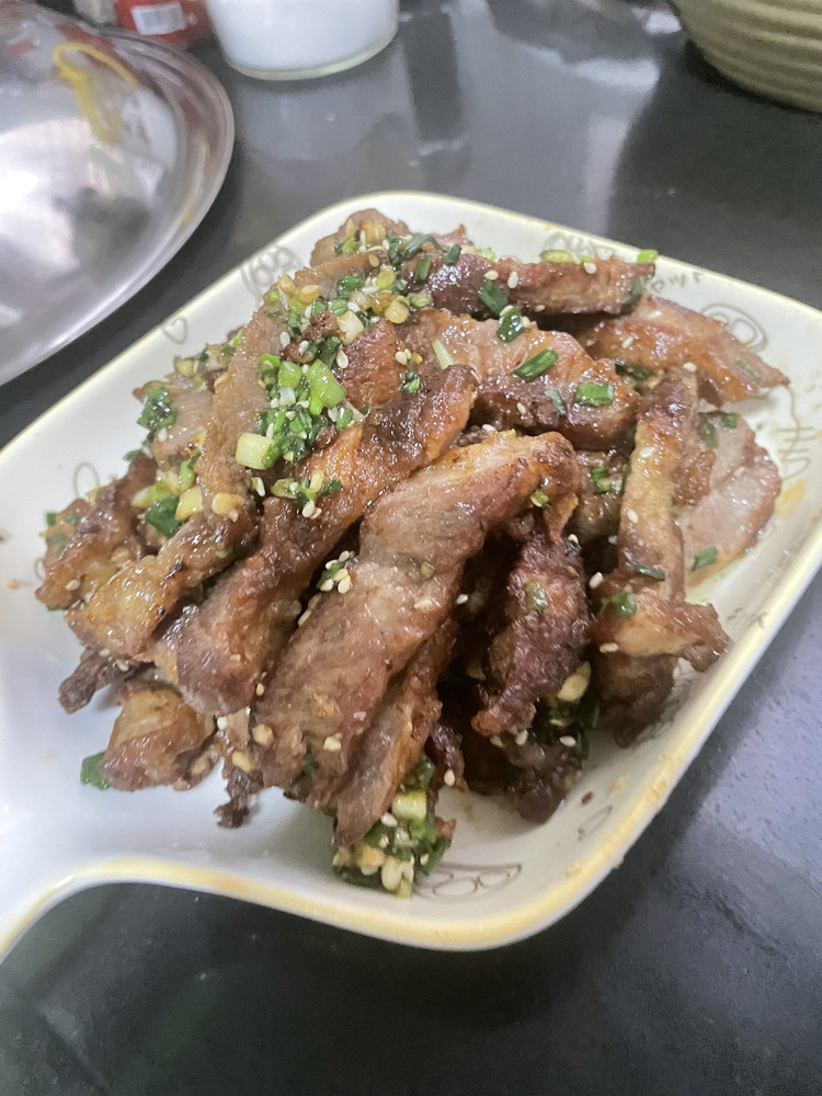 盐葱猪排的做法