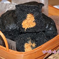 【冷藏发酵】腹黑系列—竹炭肉松面包的做法图解9