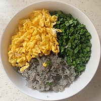 生煎包——韭菜鸡蛋粉丝馅的做法图解2
