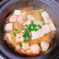#给年味整点鲜的#高蛋白低卡-海鲜豆腐汤的做法图解7