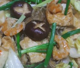 虾干粉丝豆腐煲的做法