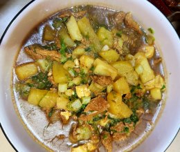 白菜土豆豆腐粉条炖肉#烩菜#大杂烩#北方菜的做法