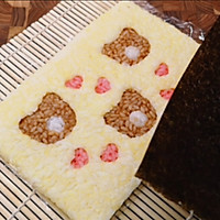 萌萌哒爱心熊手卷寿司，馋哭隔壁小孩~的做法图解9