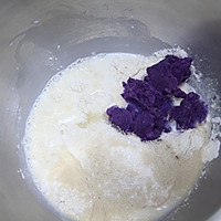 低脂健康的紫薯面包的做法图解3
