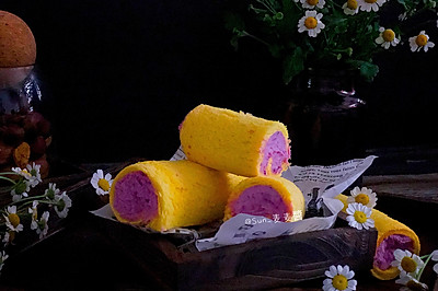 紫薯乳酪吐司卷