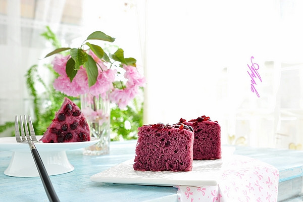 【再见渣难—九阳破壁豆浆机】豆浆紫薯发糕