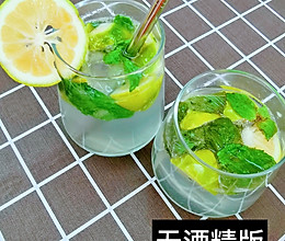 家庭版莫吉托mojito，还有无酒精版的做法